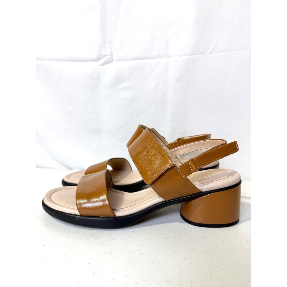 ECCO Sculpted Sandal LX 35 Women's US 10-10.5 EU‎ 41 Brown Leather Block Heel - Picture 3 of 11